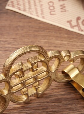 清仓字画框挂钩加厚仿古黄铜挂钩牌匾字画挂钩挂画钩画框挂钩