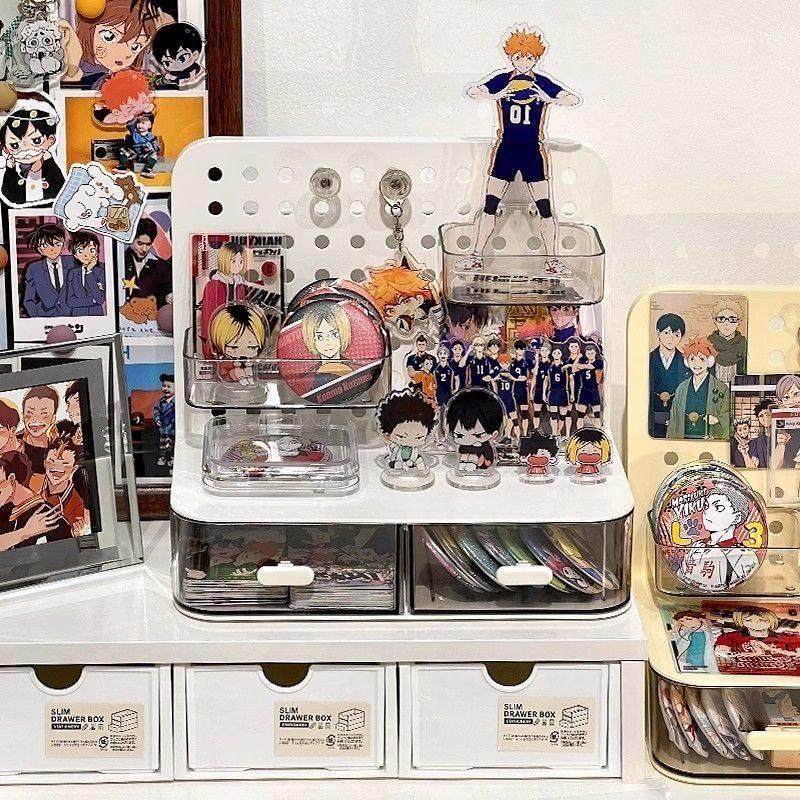 吃谷人桌面收纳盒谷子小痛柜吧唧展示支架桌面抽屉小卡收纳展示盒,淘宝优惠券,粉丝福利购,淘宝优惠卷