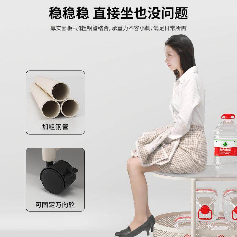 可移动茶几客厅小户型桌子沙发侧边柜边几带轮2024新款零食小推车,淘宝优惠券,粉丝福利购,淘宝优惠卷