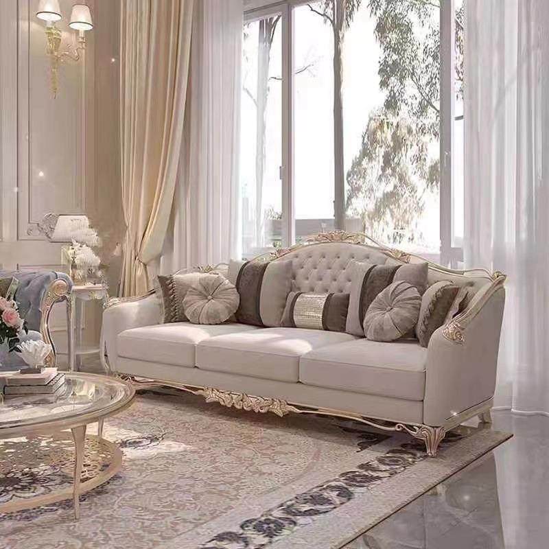 法式轻奢实木雕花客厅组合沙发新古典宫廷风别墅高档奢华成套家具,淘宝优惠券,粉丝福利购,淘宝优惠卷