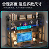 E-sports style desktop bookshelves hole board storage rack office desktop multi-layer storage shelf dormitory desk organization