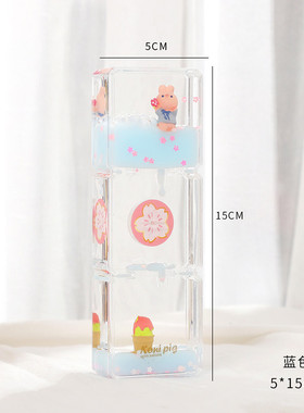 可爱油漏桌面摆件玩具生日礼物滴油减压液体沙漏计时器儿童计时器