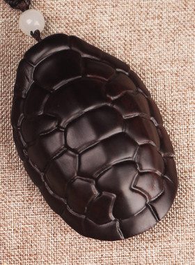 手把件男士随身把玩挂绳黑檀木实木雕刻螃蟹钳手里有钳挂饰工艺品