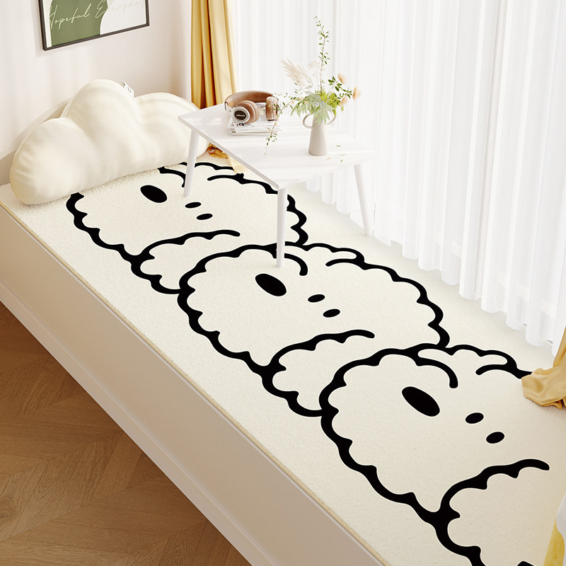 Cartoon cute internet celebrity bay window cushion window sill cushion blanket for all seasons bedroom room balcony window sill renovation cushion