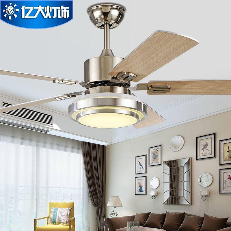 大风力大吊扇灯52寸北欧家用客厅餐厅吸顶带电风扇吊灯2025款 - 图1