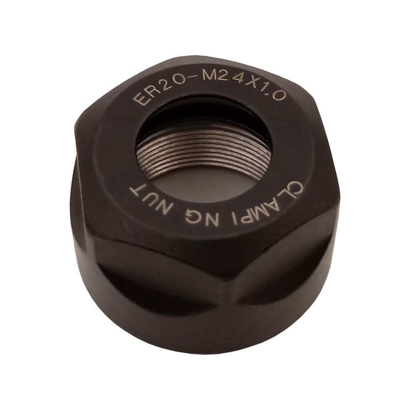数控精雕机主轴螺帽ER16A M19*1雕刻机械细牙螺母ER20A M24*1压帽 - 图3