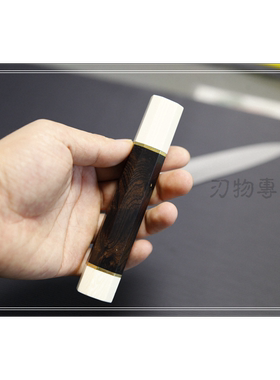 日本八角【黑檀仿象牙二银柳刃刀柄】牛刀寿司刀厨刀鱼生日式正夫