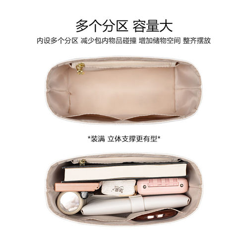 臻饰匠心坊适用mk菜篮子内胆包超轻杜邦纸包中包撑防水收纳内衬袋 - 图2