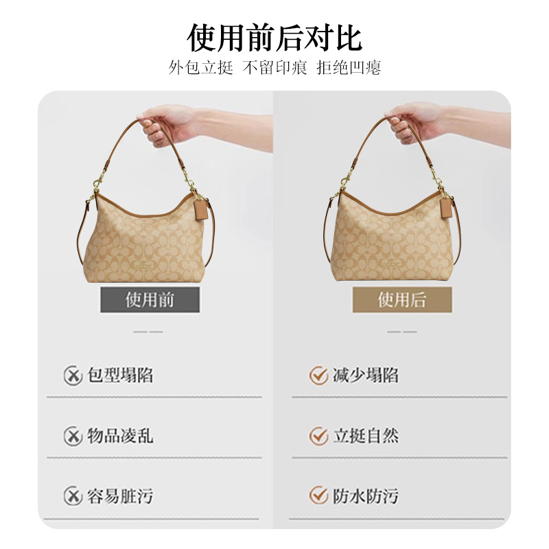 适用coach蔻驰流浪包内胆laurel杜邦纸包中包撑防水收纳延长链条 - 图1