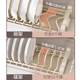 Stainless steel dish storage rack kitchen storage rack drawer built-in platter drain bowl rack cabinet partition pull basket