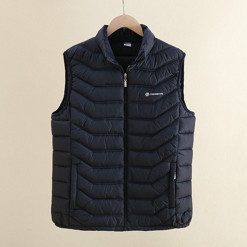 马甲男秋冬新款外套宽松轻薄羽绒棉背心时尚坎肩加厚棉服保暖马夹,淘宝优惠券,粉丝福利购,淘宝优惠卷