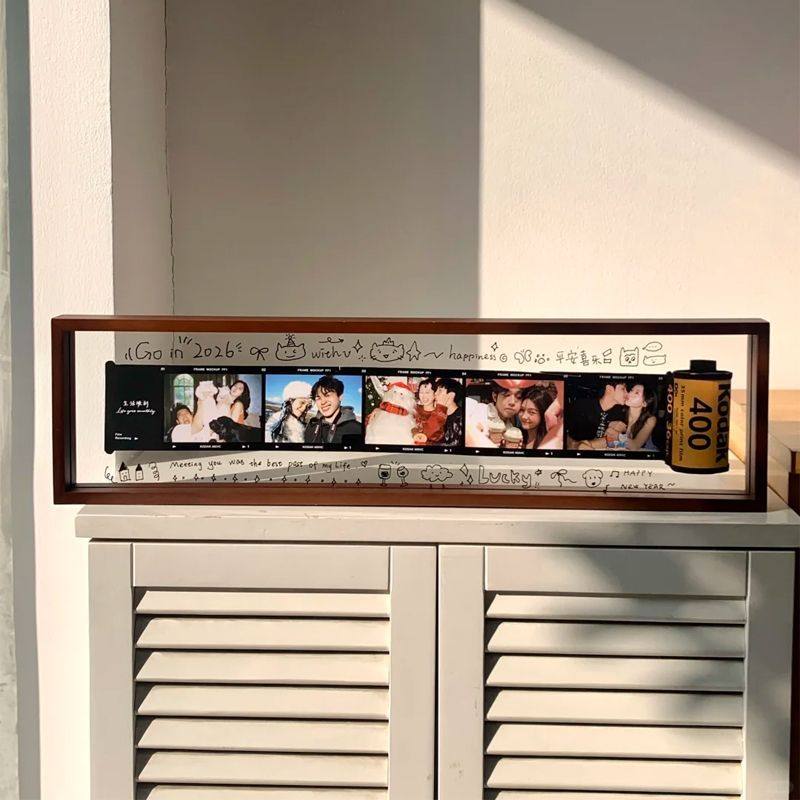 情侣拍立得复古胶卷长条相框氛围布置创意纪念意义木质边框收藏,淘宝优惠券,粉丝福利购,淘宝优惠卷