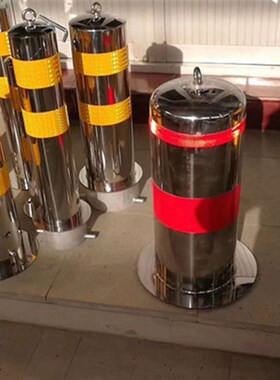 活动警示柱219管径停车桩不锈钢立柱通道防护栏隔离柱柱道口分道