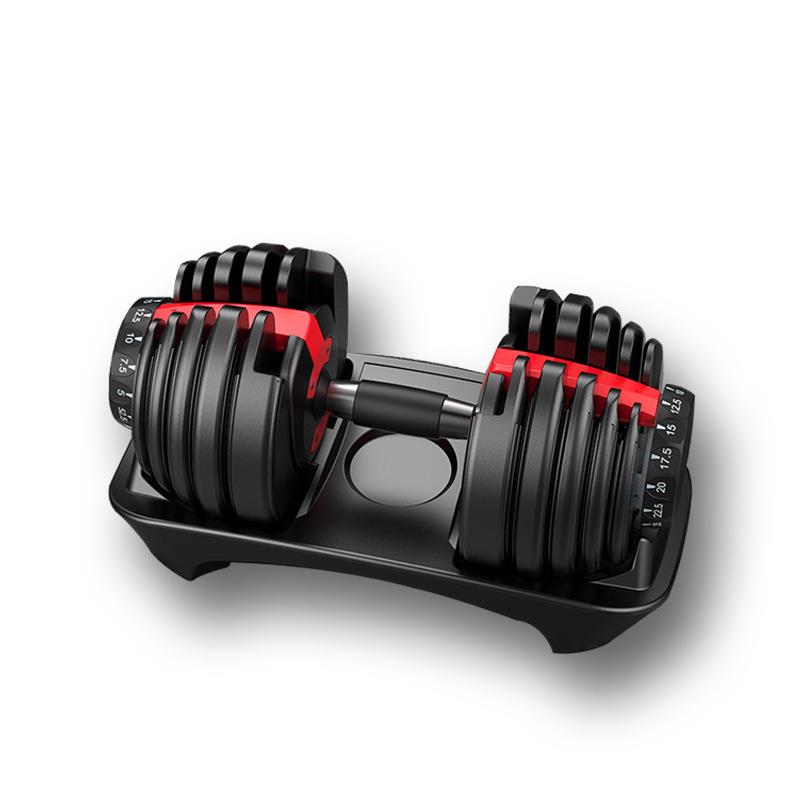 24kg adjustable dumbbell for men and women home fitness equipment 24kg fast smart one-hand adjustable dumbbell black