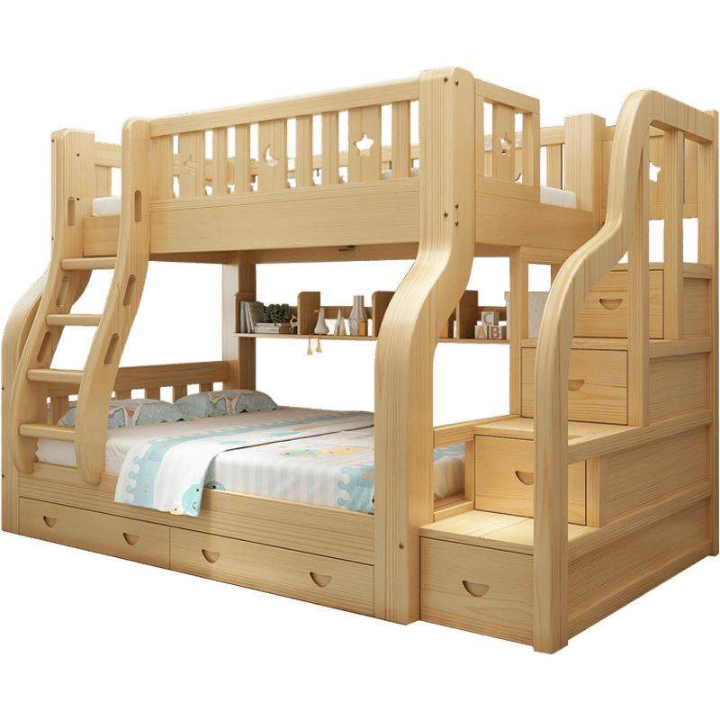 全实木儿童床上下床子母床大人成年母子两层高低床上下铺木床双层,淘宝优惠券,粉丝福利购,淘宝优惠卷