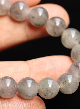 天然桂林鸡血玉石10*10mm20颗27g手链贵妃料烟丝款男士手链