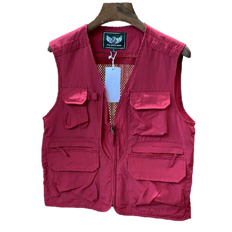 户外工装风!钓鱼骑行摄影爬山多口袋透气网眼多功能马甲外套男士,淘宝优惠券,粉丝福利购,淘宝优惠卷