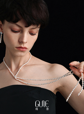 瑰意天然淡水珍珠项链925银长链2025新款时尚爆款小众设计高级感