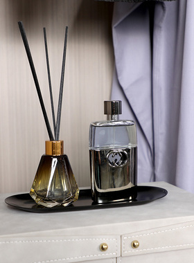 轻奢衣帽间软装饰品样板房衣服首饰收纳盒包托盘组合衣柜展厅摆件