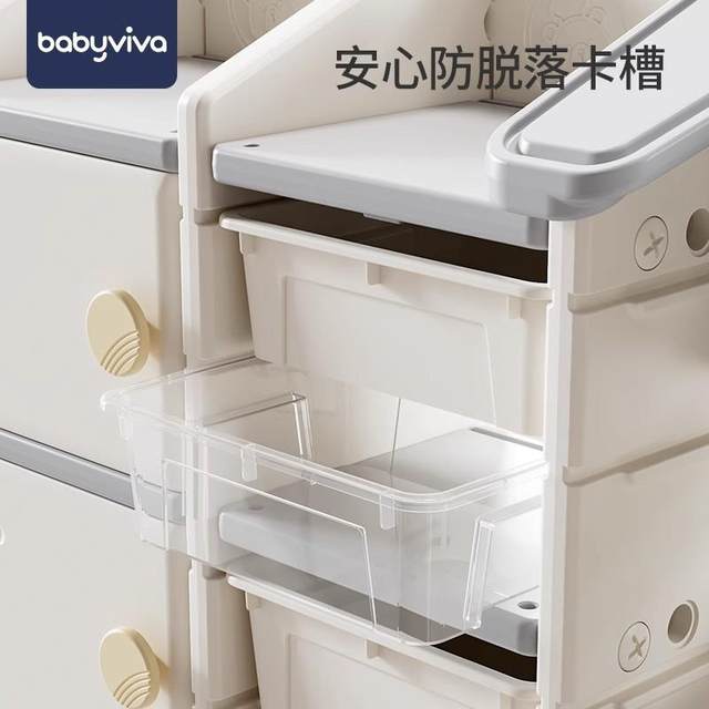 VCR children's storage rack storage cabinet baby classification box storage rack multi-layer living room