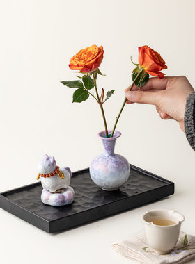 窑变结晶釉转转小马摆件家居桌面手工陶瓷马装饰品马年礼盒伴手礼