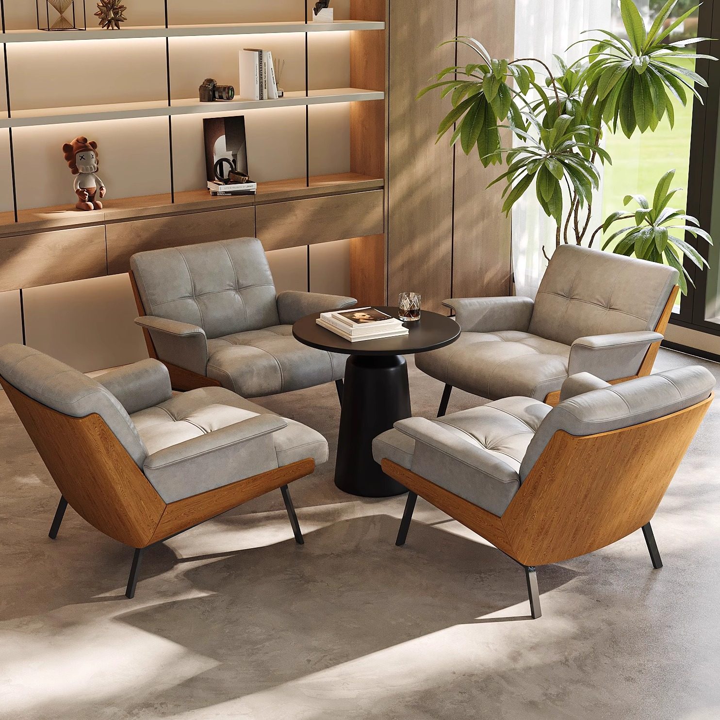 意式轻奢单人沙发椅极简设计师客厅阳台北欧洽谈酒店休闲椅,淘宝优惠券,粉丝福利购,淘宝优惠卷