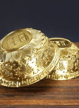 铜聚宝盆黄铜聚宝盆办公室家居摆件礼品工艺品