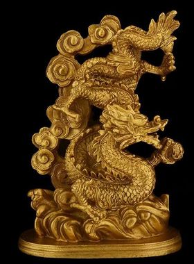 龙凤摆件龙凤呈祥摆件家居客厅书房办公桌装饰品工艺品