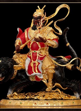 极速纯铜鎏金赵公l明神像店铺开业招财武财神赵元帅五路财神招财