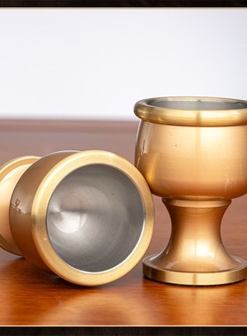 新品家用纯铜酒杯财神p爷关公供酒杯贡酒杯佛堂水杯招财上供茶杯