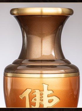 极速新款纯铜花i瓶佛字莲花家用供佛瓶子净水瓶玉净瓶供花瓶佛前