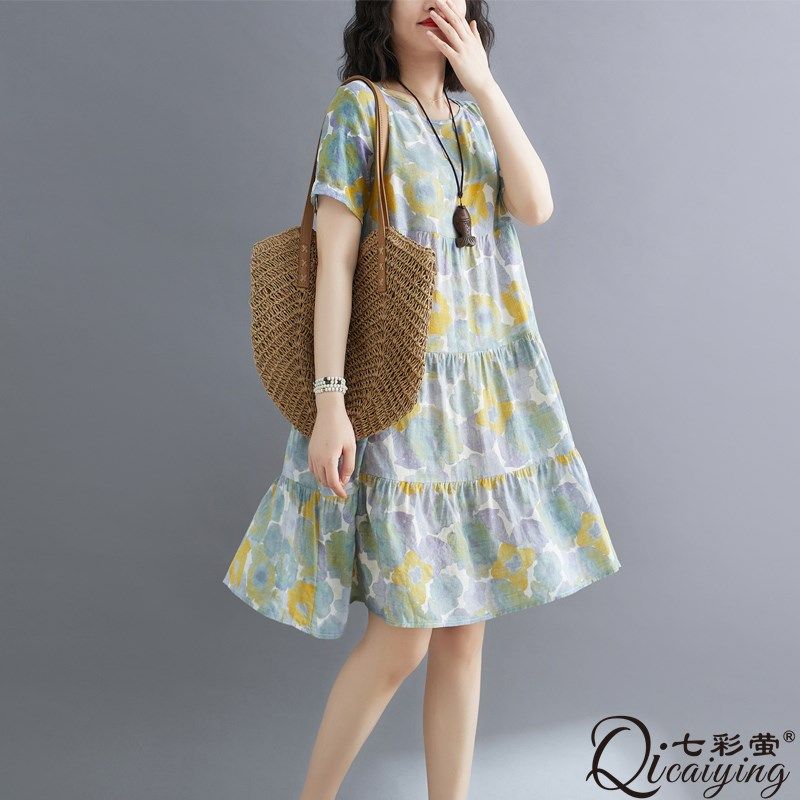 孕妇棉绸睡裙女夏季薄款大码睡衣裙夏天宽松短袖绵绸连衣裙家居服,淘宝优惠券,粉丝福利购,淘宝优惠卷