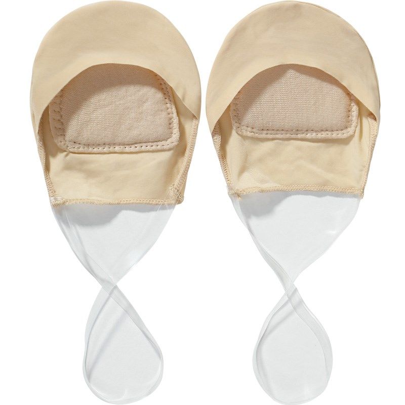 橙乙吊带船袜子女透明防滑不掉跟薄款肤色浅口半掌隐形袜海绵垫夏,淘宝优惠券,粉丝福利购,淘宝优惠卷