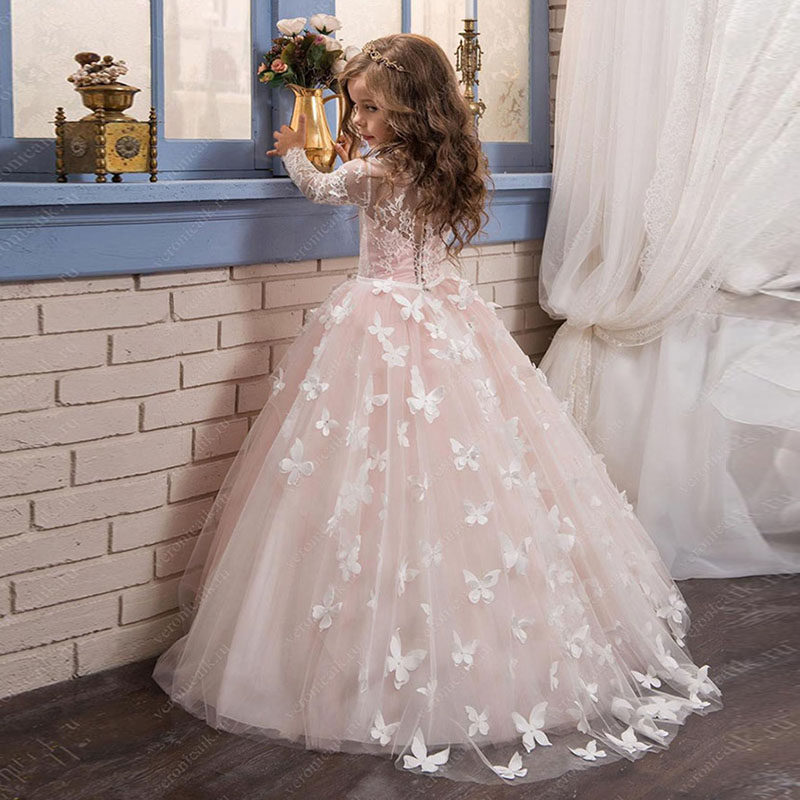 春夏儿童晚礼服修身公主裙2019新款女童结婚婚纱花童钢琴表演礼服,淘宝优惠券,粉丝福利购,淘宝优惠卷