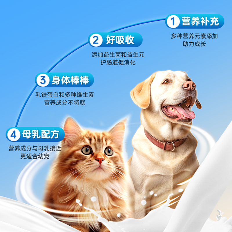 强生宠儿宠物狗羊奶粉猫咪补充营养金毛泰迪新生幼犬专用低敏高钙
