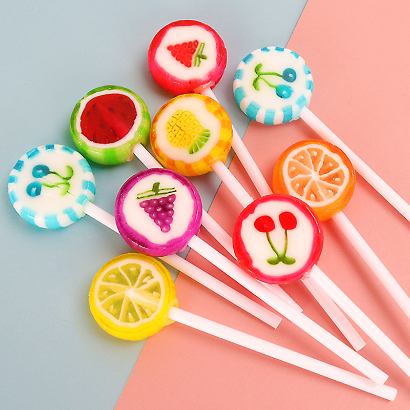 网红卡通水果切片棒棒糖硬糖年货节糖果休闲零食创意高颜值水果糖,淘宝优惠券,粉丝福利购,淘宝优惠卷