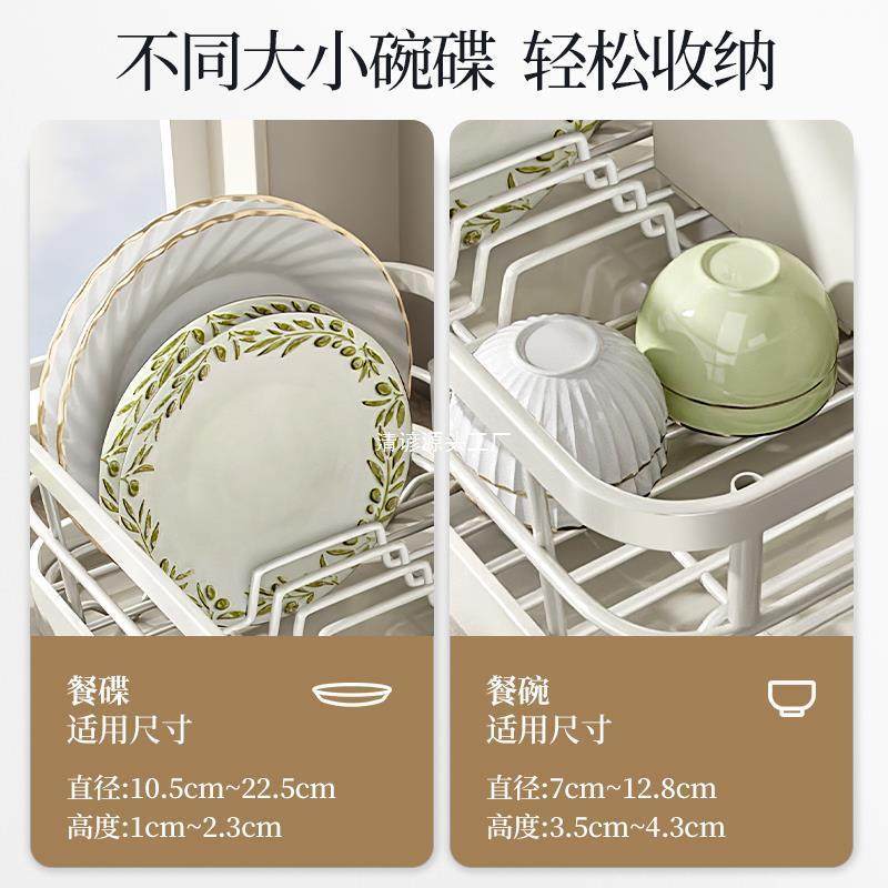 厨房碗架沥水架多功能碗盘碟子置物台面餐具放碗筷碗柜家用收纳盒,淘宝优惠券,粉丝福利购,淘宝优惠卷