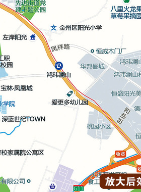 2025新款大连市区地图定制全国办公室挂图省市地图高清打印电子版