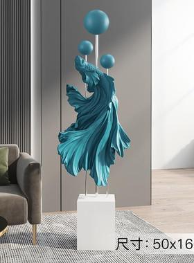 客厅大型落地斗鱼摆件电视柜沙发旁边创意家居装饰品乔迁新居礼品