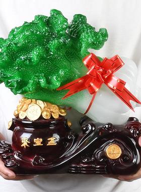 招财白菜聚宝盆摆件工艺品客厅酒柜装饰品乔迁风水开业礼品