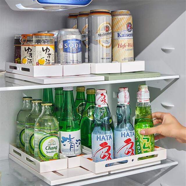 Kitchen pull-out storage artifact desktop cosmetics seasoning bottle storage rack kitchen multi-function rotary storage rack