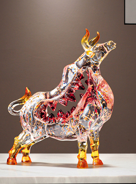 牛转乾坤牛摆件创意高档小众