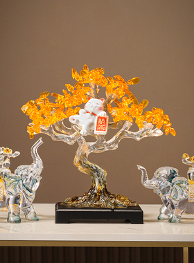 透明树脂摆件福禄吉祥家居饰品