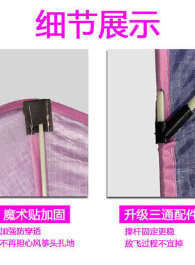潍坊厂家 经典烫金沙燕风筝 大中小公园广场微风易飞风筝纸鸢