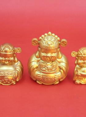 铜财神爷摆件家用黄铜文财神铜像客厅店铺办公室汽车摆件装饰礼物