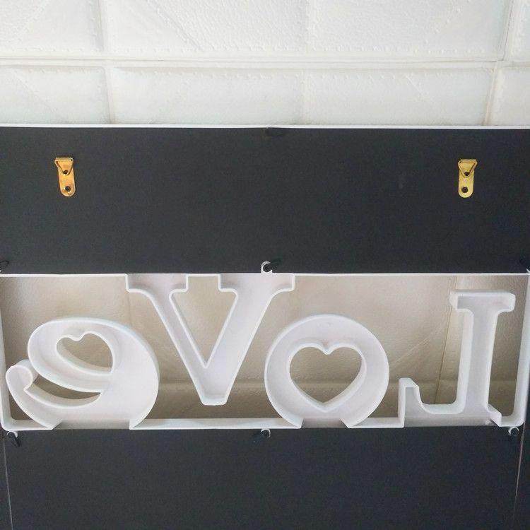 跨境塑料相框6寸7寸love10孔PVC相框创意组合挂墙相框一件,淘宝优惠券,粉丝福利购,淘宝优惠卷