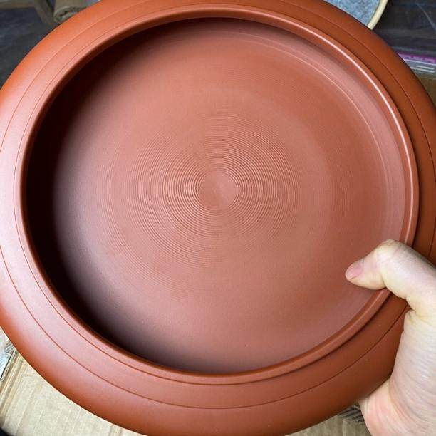 章金权手拉茶盘10英寸潮州朱泥茶盘章金权大师紫砂茶船茶台干泡台,淘宝优惠券,粉丝福利购,淘宝优惠卷