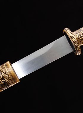 龙泉市刀剑高锰钢防身户撒双手刀