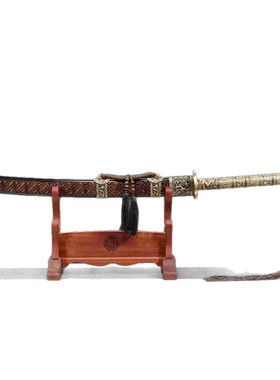 康熙战刀花纹钢一体刀剑双手刀