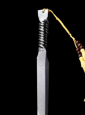 龙泉镇宅宝剑花纹钢一体唐剑户外